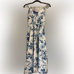 Chic Blue Floral Dress